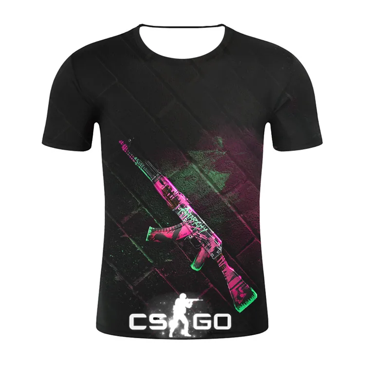 Синий Новинка! Футболка для геймеров "Counter Strike", "Global offension", "CS GO", "CSGO", 3D, Мужская футболка, высокое качество, брендовая одежда, забавная футболка, Мужская футболка - Цвет: Синий