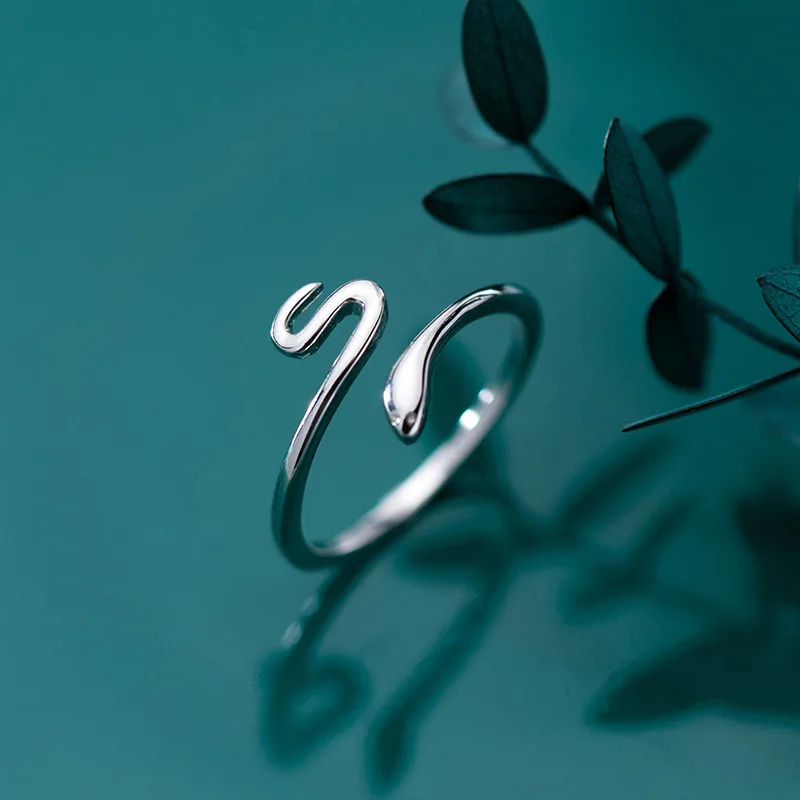 

Smart Animal Snake Ring Women Open Ring Temperament Simple Fashion Personality Girls Finger Rings Jewelry Party Birthday Gift