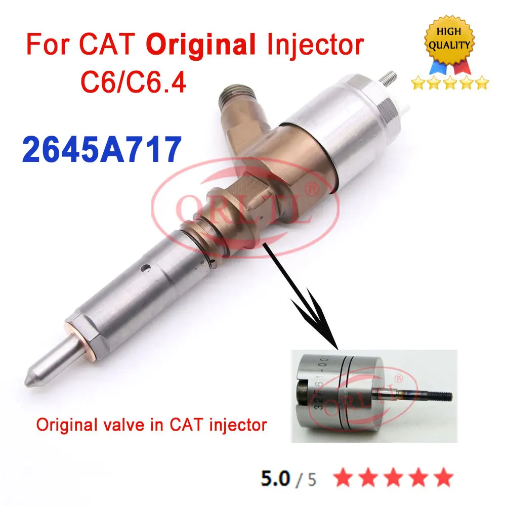 

Инжектор двигателя с общей топливной магистралью ORLTL 2645A717 (d18m01y13p4752), автомобильный топливный инжектор 2645A747 2645A743 для экскаватора 323DSA