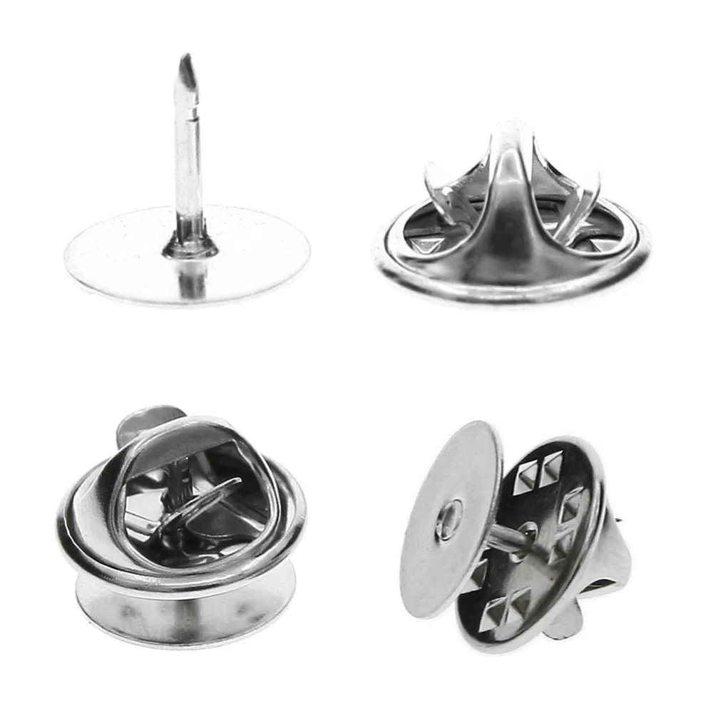 Брошь 50 шт. галстук для ногтей Шпилька отворотов задняя застёжка бабочка