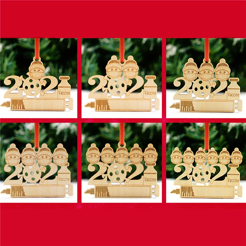 

Деревянные украшения для рождественской елки 2022 Семейные поделки из дерева искусственные украшения для дома