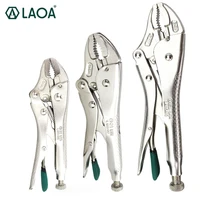 laoa 3pcs locking pliers round nose welding tool straight jaw lock mole plier vice grips pliers welding pliers