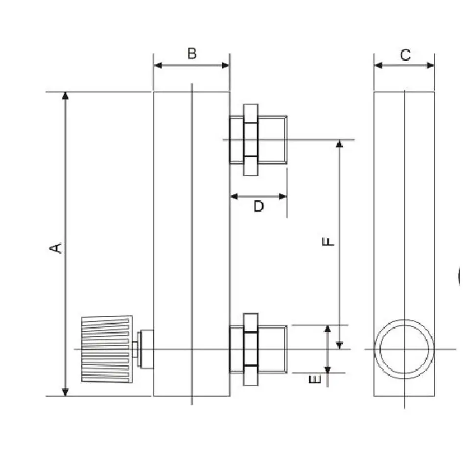 Расходомер с акриловой панелью G1/4|gas rotameter|oxygen flowmeterflowmeter oxygen |
