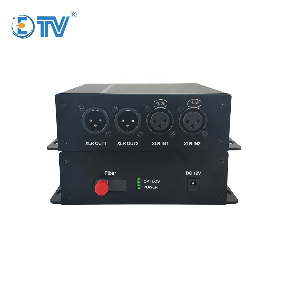 

Преобразователь Аудио в волокно ETV XLR бесшумный удлинитель Данте