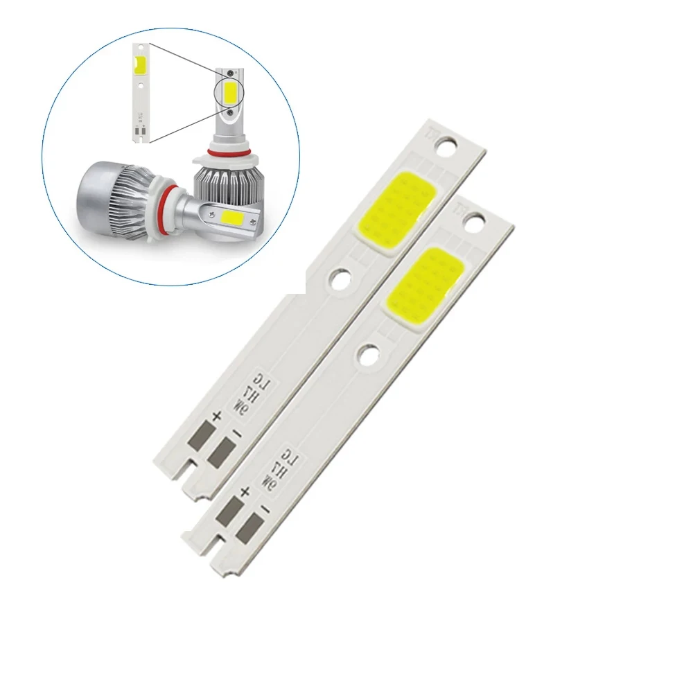 

2PCS COB Chips for C6 LED Car Headlight Bulbs H1 H4 H7 HB3 HB4 880 H13 9004 9007 Auto Headlamp Light Source C6 COB Chip 6000K