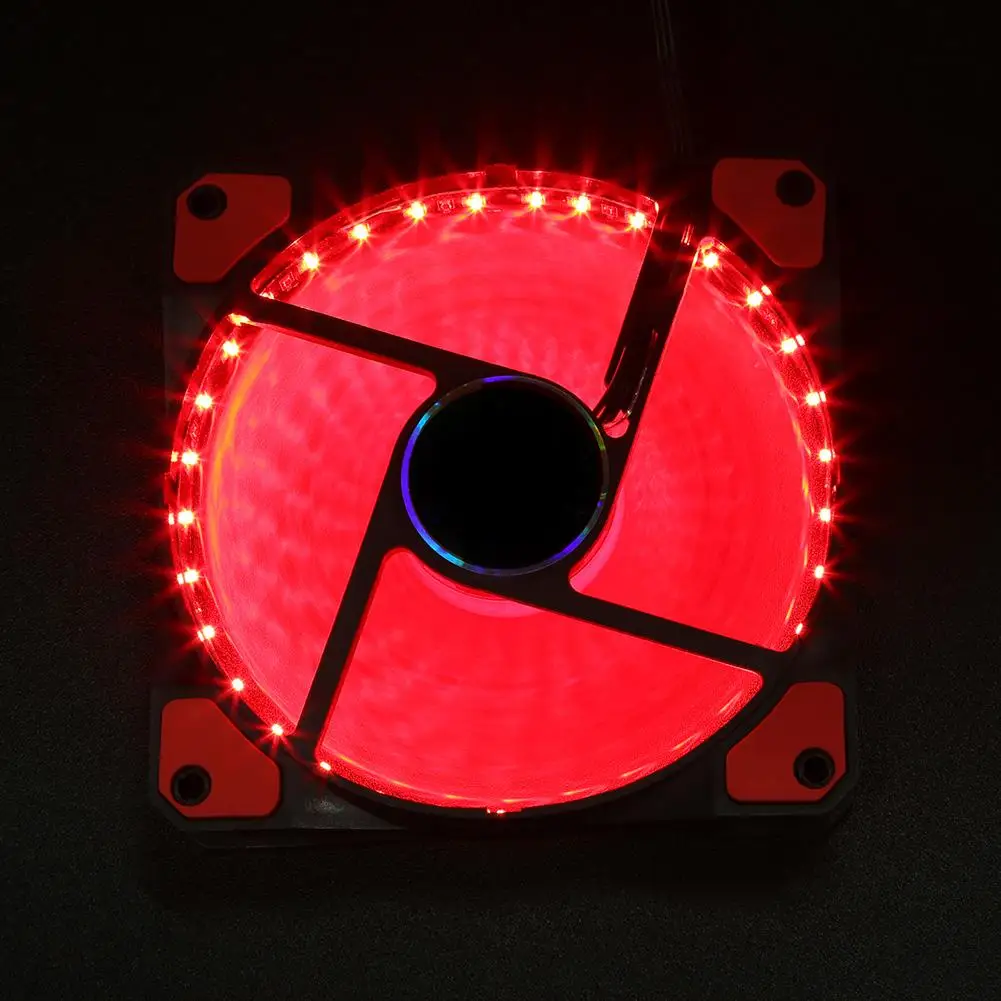 

33 LED Lights 120mm Silent Computer Case Heatsink Cooler Fan PC Computer Cooling System Accessory