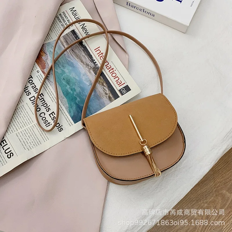

2021 one-shoulder saddle bags simple messenger bags