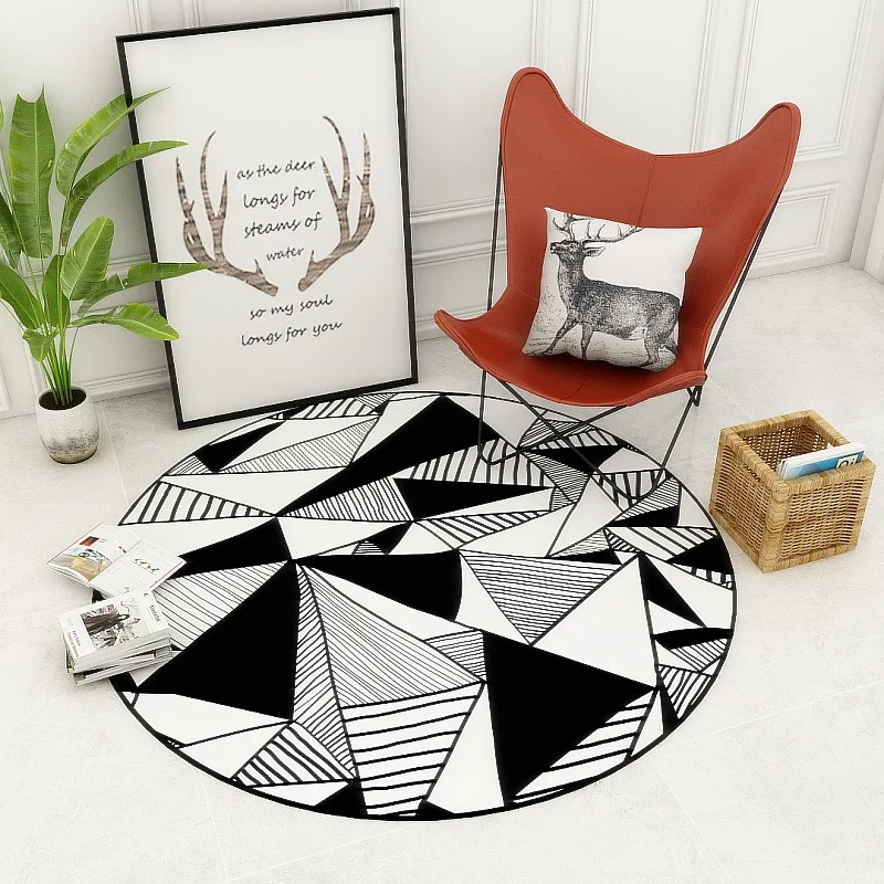 round carpet rug non slip carpet mat for living room home decor foot mat sofa cushion floor mat office hotel parlor carpet rugs free global shipping