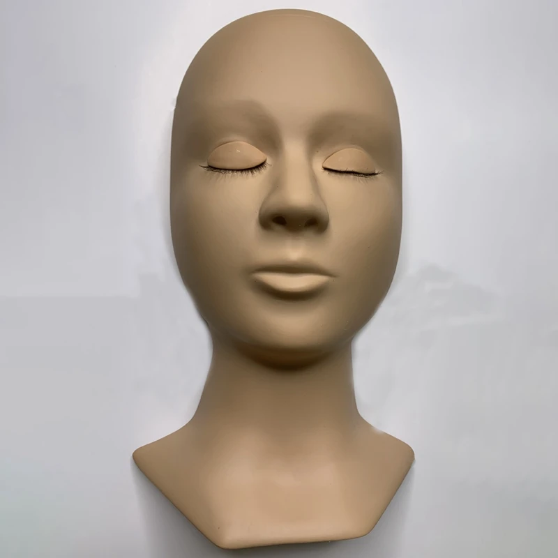 

Replaceable Eyelids Eyelash Grafted Training Mannequin Head Makeup Eyelash Extensions Training Model