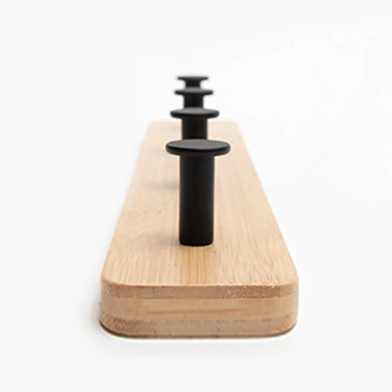 

Wooden Over the Door Hanger 4/5/6 Hook Heavy Duty Coat Rack for Bag Towel Hat Robes Scarves Storage Bedroom Bathroom Decor