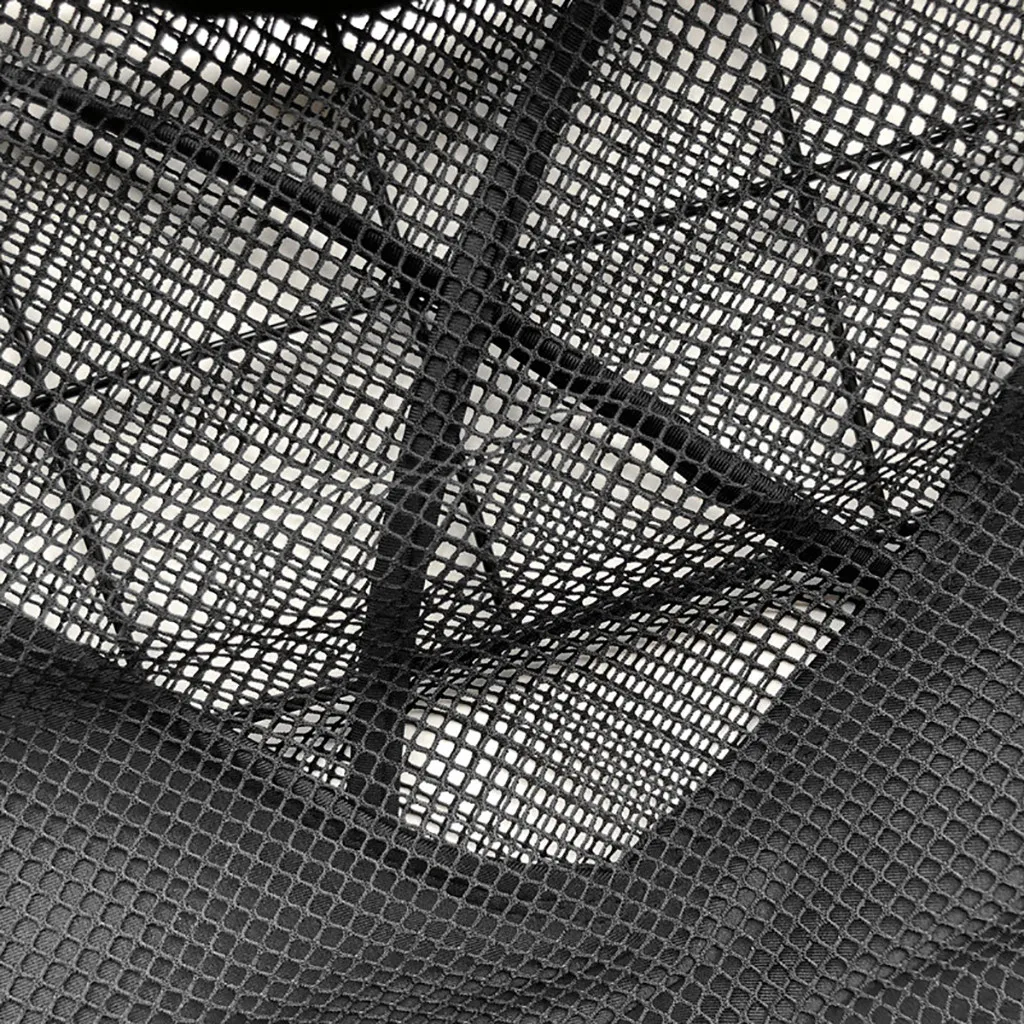 Комплект бикини из 3 предметов черный прозрачный сетчатый короткий топ с