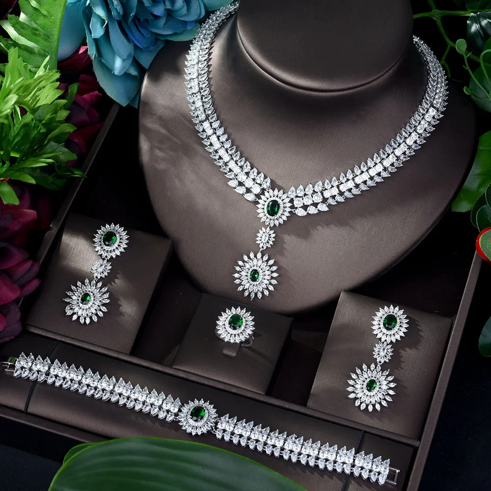 Hibridal 4 шт. Женские аксессуары для свадебной вечеринки модные ювелирные изделия с