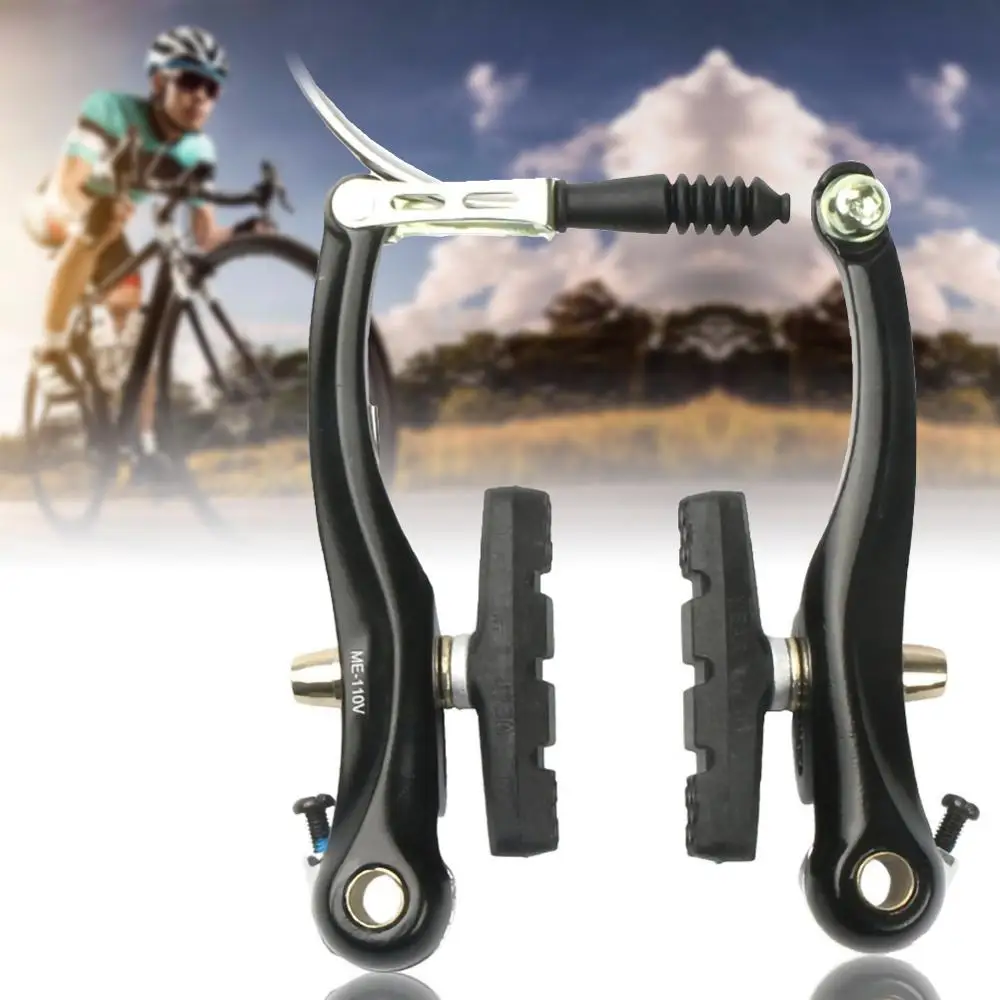 

V-Тормозные блоки для горного велосипеда, велосипедные аксессуары из алюминиевого сплава с металлическим зажимом и резиновой прокладкой