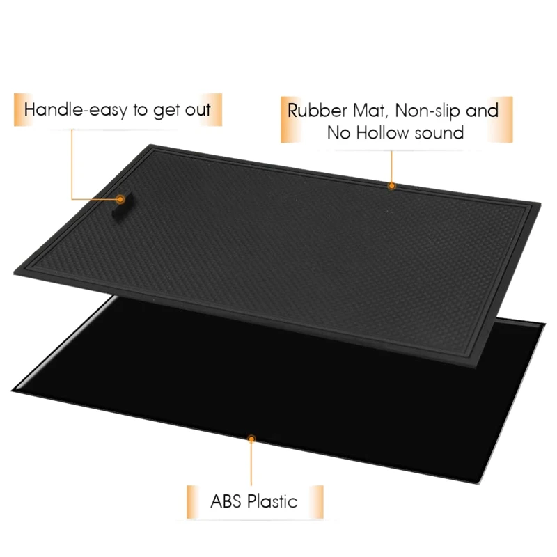 Скрытый отсек крышка центральная консоль Органайзер лоток Противоскользящий