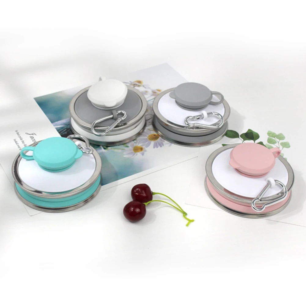 

New Foldable 500mL Collapsible Soft Kettle Outdoor portable Fitness Cycling Riding Camping Silicone Water Drinking Bottle Cup