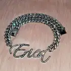 Ожерелье из нержавеющей стали 18K с именем на заказ, ожерелье с именем и надписью, ожерелье с именем на заказ, персонализированные ювелирные изделия