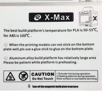 pc plate for qidi tech x max 3d printer 1pcs kit