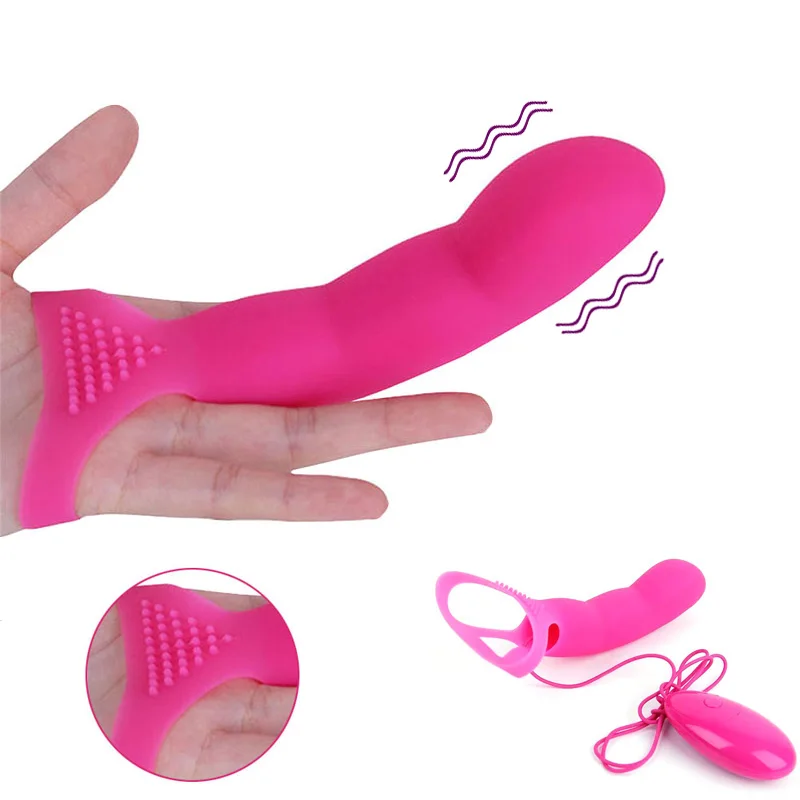 Вибраторы с ремешком на большом пальце и втулкой для точки G вибратор флирта