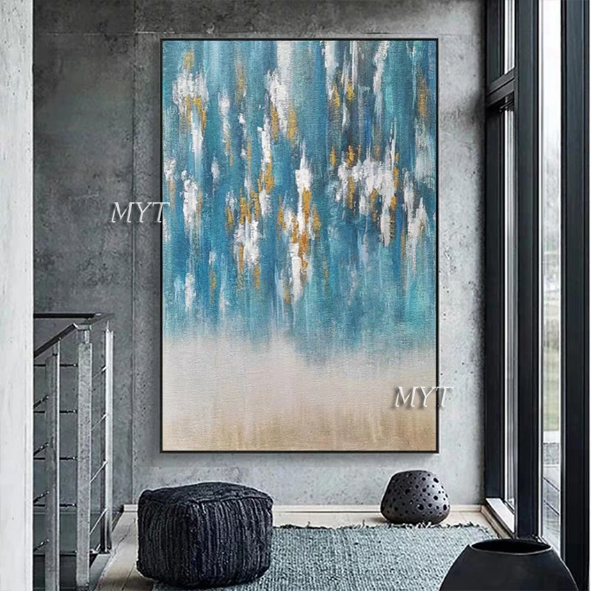 

Wall Hanging Paintings Modern Abstract Canvas Hand Acrylic Painting Home Decoration Pieces Wall Panel Art Cheap Import Artwork