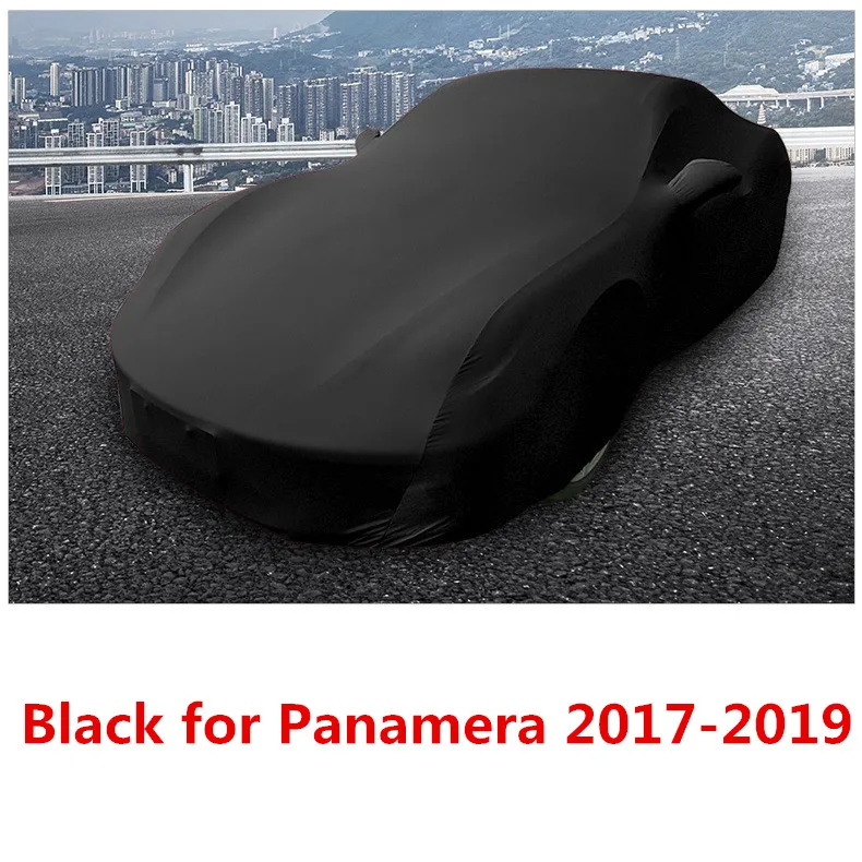 Black for 17-19 Вельветовые штаны нормальной длинны для стальная гарнитура для кузова защитная крышка для Porsche Panamera 2011 2012 2013 - Название цвета: Black for 17-19