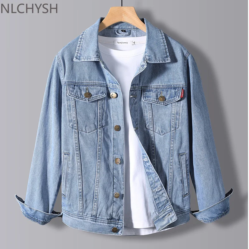 

2021 Spring New Men's Denim Jacket Male Korean Version of The Trend Handsome Outer Clothes Student Jacket Men