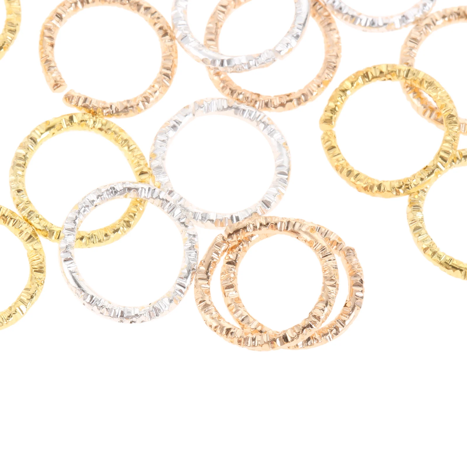 100PCS Round Jump Rings Twisted Closed Connectors Fashion Jewelry Making Sewing Craft DIY Handmade Findings | Дом и сад