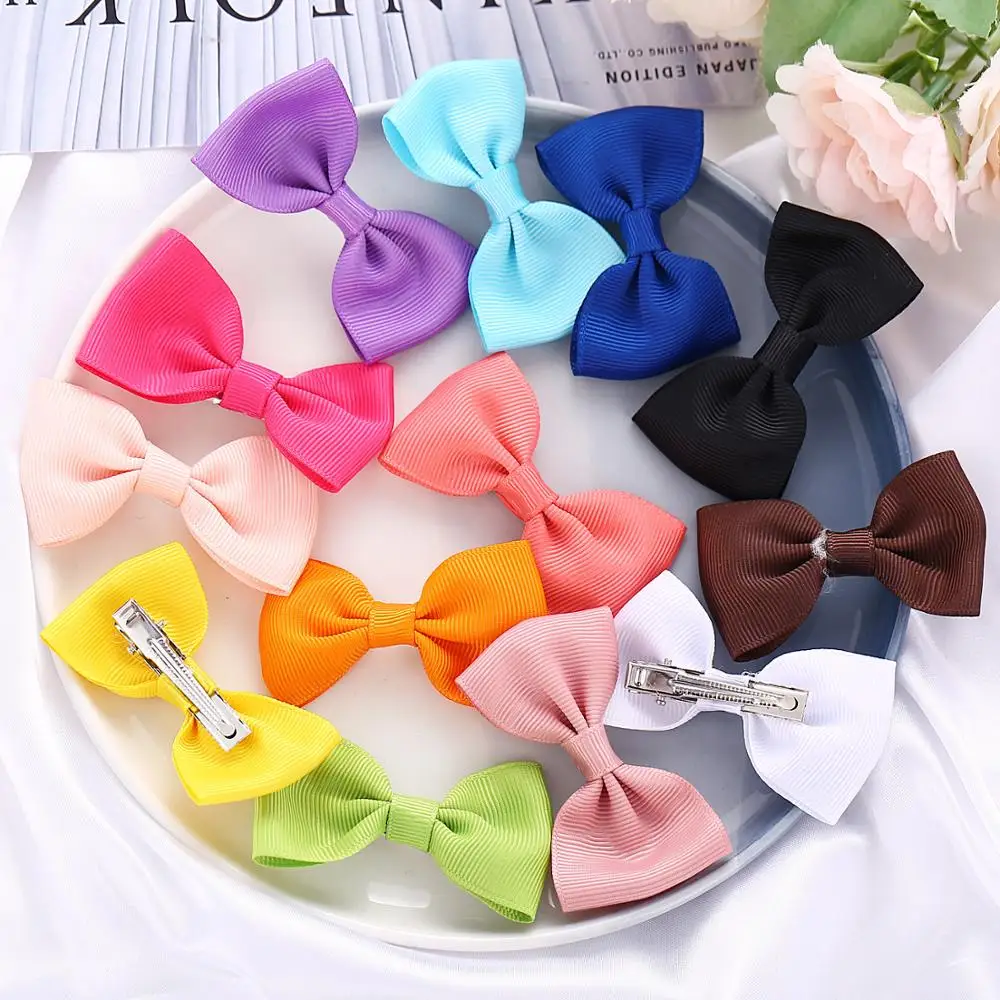 14 шт. заколки для волос цветная ткань 2020 Детские аксессуары девочек простые