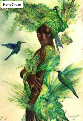 

Новый продукт, африканская сексуальная женщина, 5D «сделай сам», квадратная, круглая алмазная живопись, вышивка крестиком, мозаика, украшени...