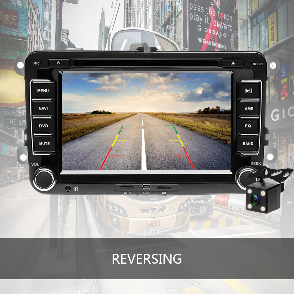 Автомагнитола Podofo 2din с DVD GPS 7 дюймовым радио стереозвуком для Volkswagen VW MattwayT6 Beetle