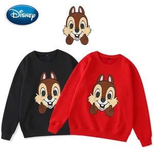 Женский пуловер с круглым вырезом и принтом из мультфильма Disney Chip 'n Dale, Повседневный свитер с длинными рукавами, 9 цветов