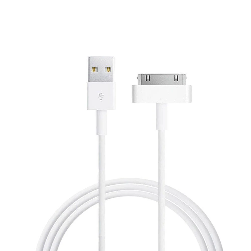 

Suitable For iPhone 4, 4S, iPod Nano, iPad 2, 3, iPhone 4 S, 30 pin, 1M, USB charging cable and Cabell charger