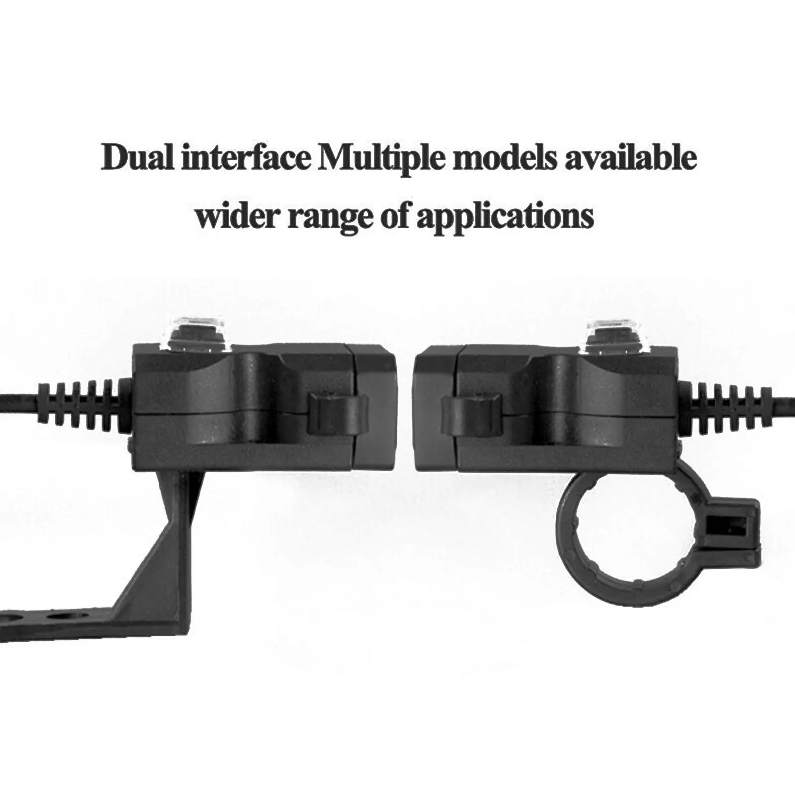 

Synthetic Plastics Motorcycle Dual USB Charger Adapter Waterproof 12V Handlebar Outlet