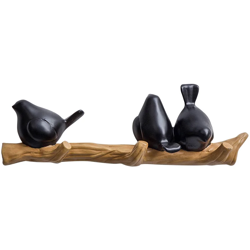 

Nordic three-dimensional Bird Shape hat coat rack wall decoration hook Rail hat Clothes Hanger key Towel holder home decor