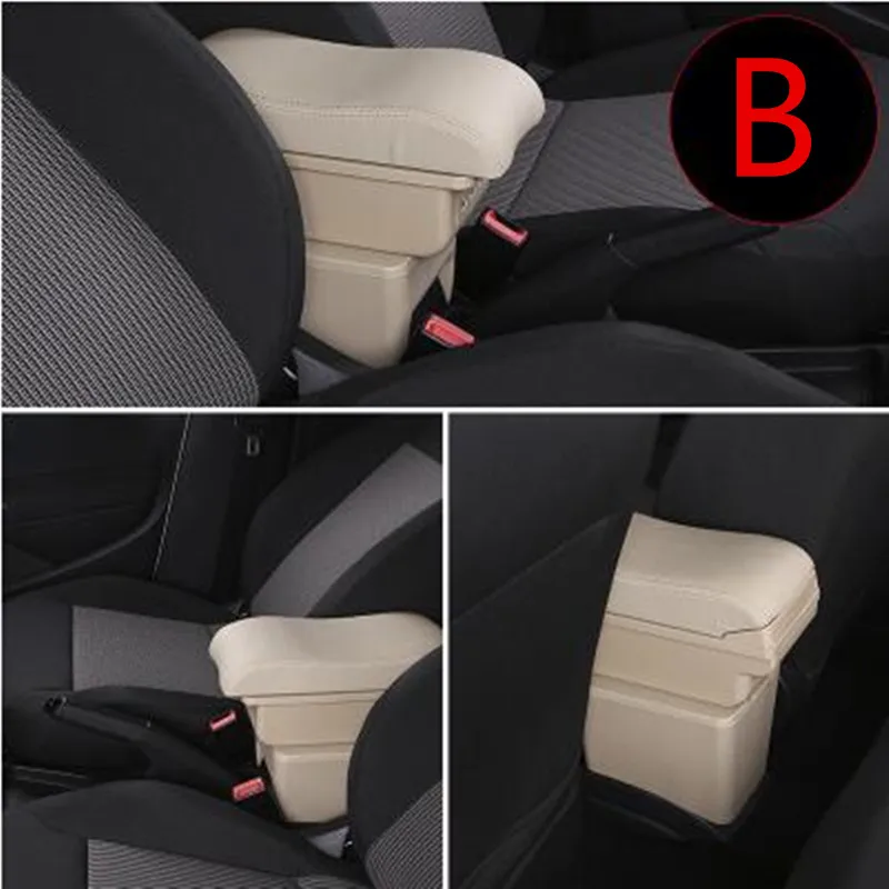 B style Beige Для Citroen C4 подлокотник коробка центральный магазин содержимое коробка Citroen подлокотник коробка продукты интерьера украшения хранения центральной консоли - Название цвета: B style Beige