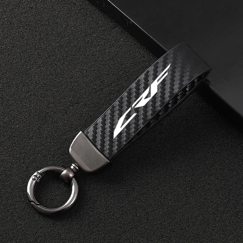 

Motorcycle carbon fiber leather Keychain key ring For Honda CRF250X CRF450R CRF450X CRF450RX CRF250L/M CRF 250 RALLY 450R XR 400