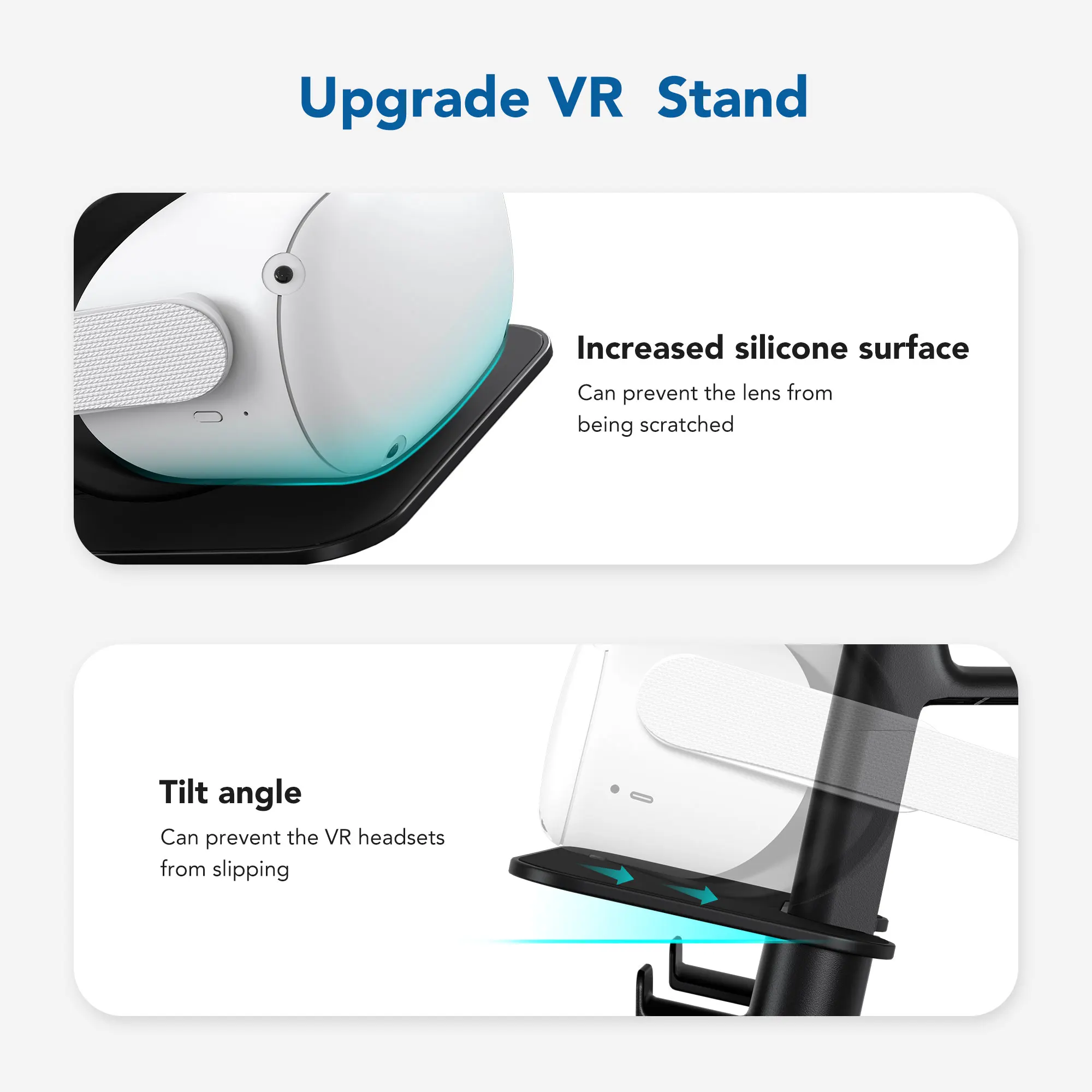 kiwi design upgraded vr stand headset display and controller holder mount station for htc vive oculus quest 12 vr accessories free global shipping