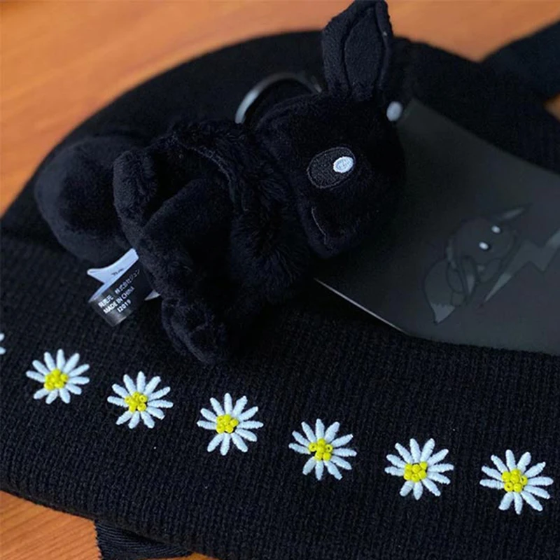 

12cm Black Eevee Plush Doll Small Pendant Bag Decoration Fox Stuffed toy Gift for girlfriend birthday present
