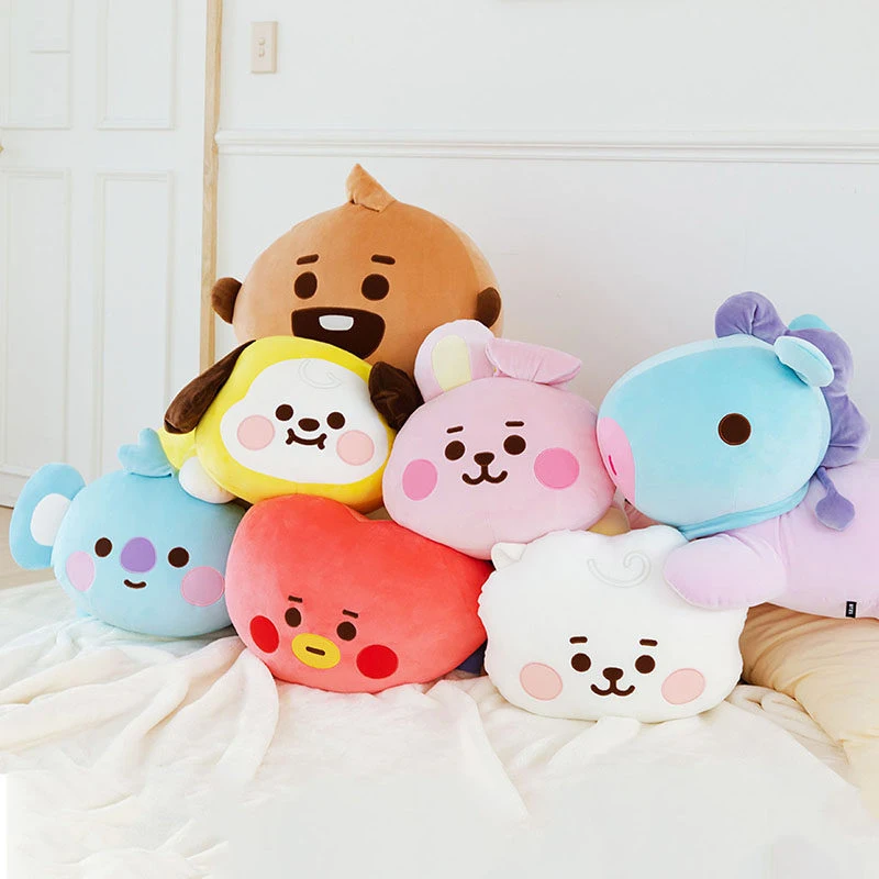 

Cartoon Image Cushion Rabbit Dog Koala Plush Pillow Gift New Style Baby Face Bangtaned Boys Stuffed Toys
