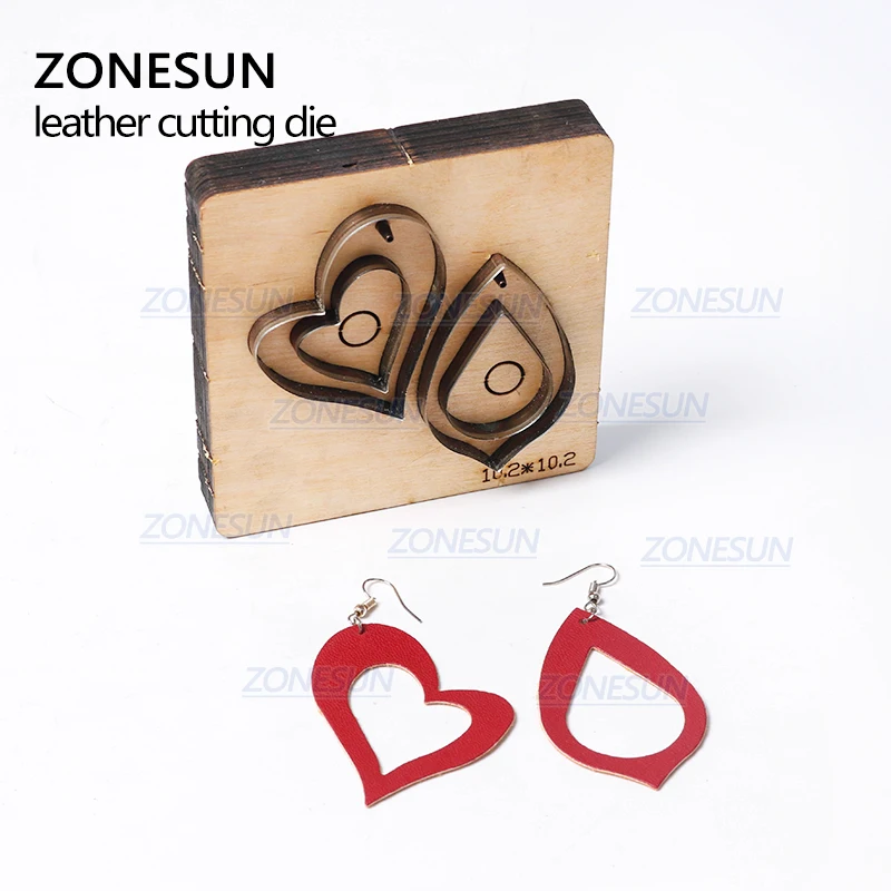 ZONESUN T3 DIY Custom Cutter кожаные серьги для высечки кожаных сережек стальных