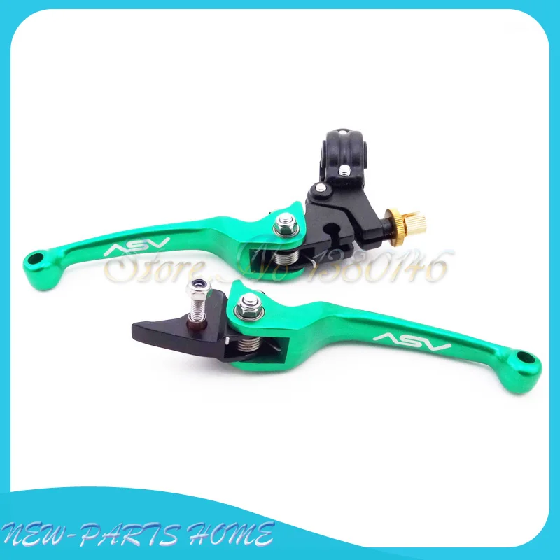 Алюминиевый складной тормозной клатч ASV зеленые рычаги для мотокросса Pit Dirt Bike SDG