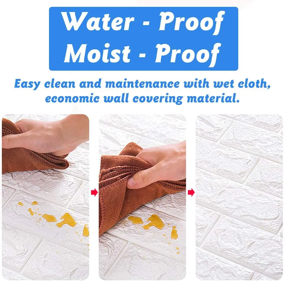 Объемная текстурированная кирпичная настенная наклейка настенные панели