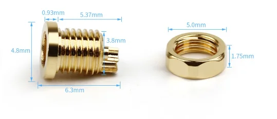 1 шт. позолоченный бериллиевый медный MMCX гнездовой разъем припой строительный