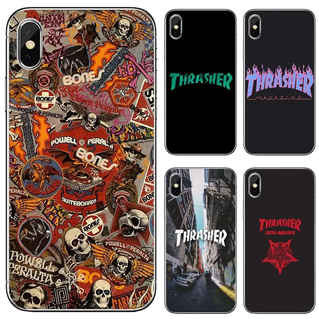 Для Huawei Mate 20 30 40 7 8 9 10 Lite Pro P Smart 2018 2019 Plus G7 G8 мягкий чехол из ТПУ с надписью Thrasher
