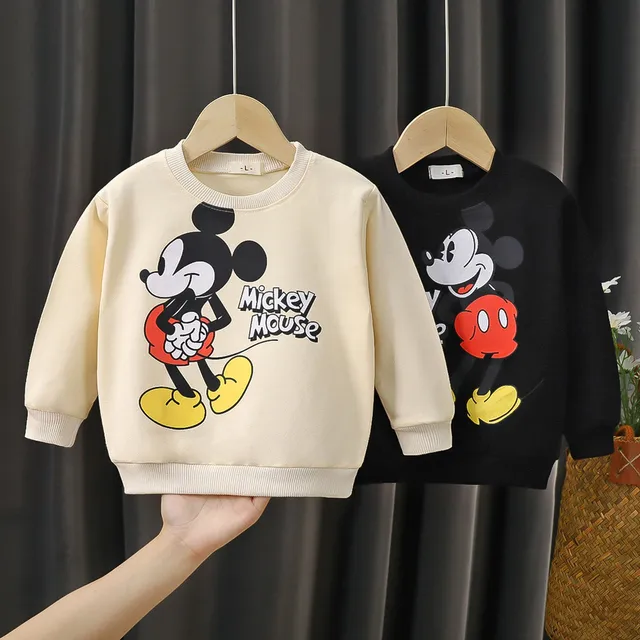 Children's Sweatshirt Mickey Mouse Brand Clothing Baby Boys Girls Long Sleeve Pullover Toddler Sweater Autumn Hoodie Clothes 1