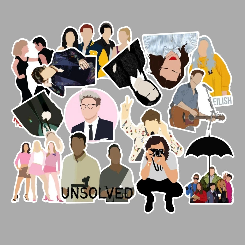 50 шт. стикеры знаменитостей пакет для чемодана ноутбука гитара скейтборд телефон