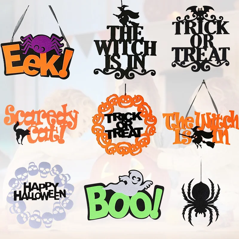 

Interesting HangtagHappy Halloween Pumpkin Hanging Ornaments for Halloween Decoration Horror House Halloween Party Decoration