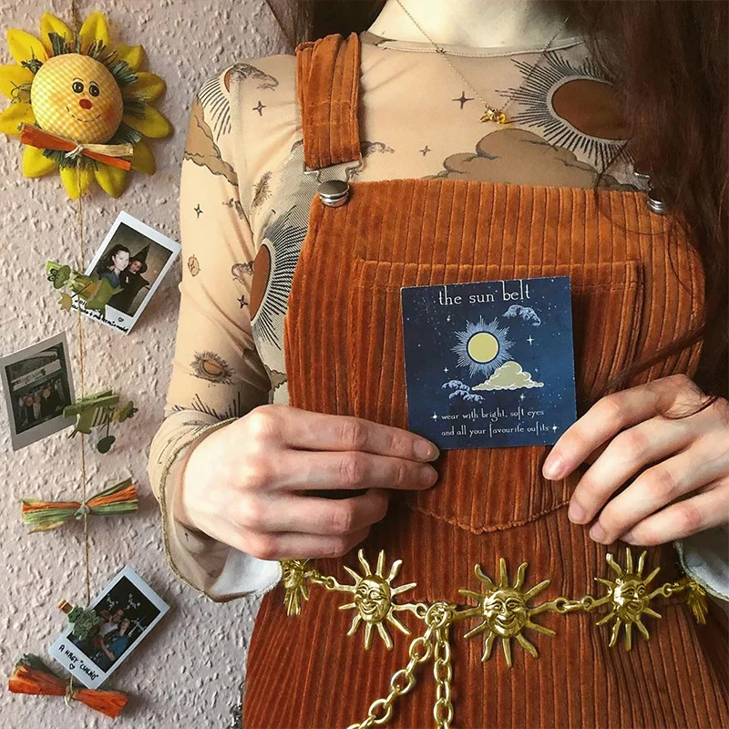 Ремень InsGoth Женский металлический в стиле Харадзюку | Аксессуары для одежды