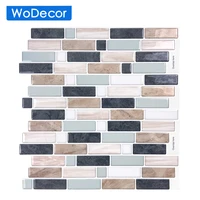 wodecor peel and stick tiles 3d wallpaper for modern home decorwaterproof and anti mold stick on backsplash tile for kitchen