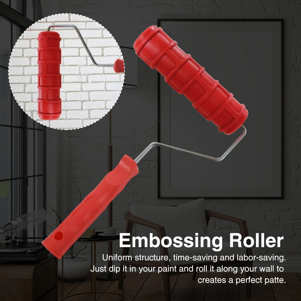

7 Inch 3D Embossing Roller Painting Construction Tool Wall Decoration Practical