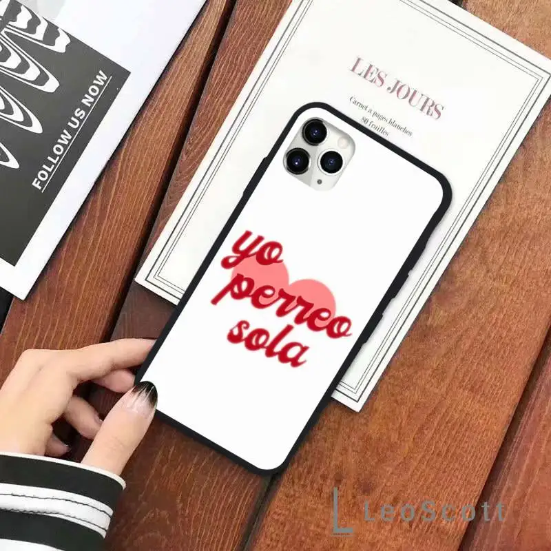 

Yo Perreo Sola Bad Bunny Maluma Phone Case for iPhone 11 12 pro XS MAX 8 7 6 6S Plus X 5S SE 2020 XR Soft silicone